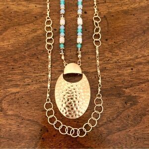 Chaps | Beaded Layer Necklace | 32” Adjustable